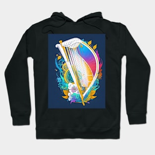 Abstract Harp Hoodie